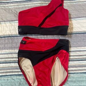 Kandi Kouture CL red/black dance set